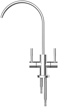Grifo de cocina giratorio de 360°, filtro de agua RO debajo del fregadero, conexión duradera de agua potable, diseño elegante