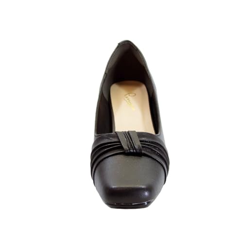 Peerage Cici Women's Wide Width Leather Low Heel Dress Pumps2