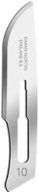 Swann Morton Stainless Steel Size 10 Sterile Surgical Blades Box of 100