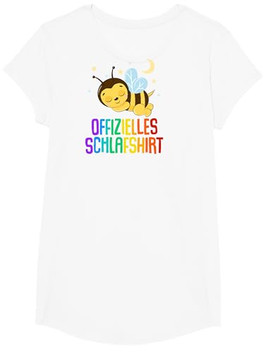 Offizielles Schlafshirt Pyjama Nachthemd Biene Fun Geschenk T-Shirt