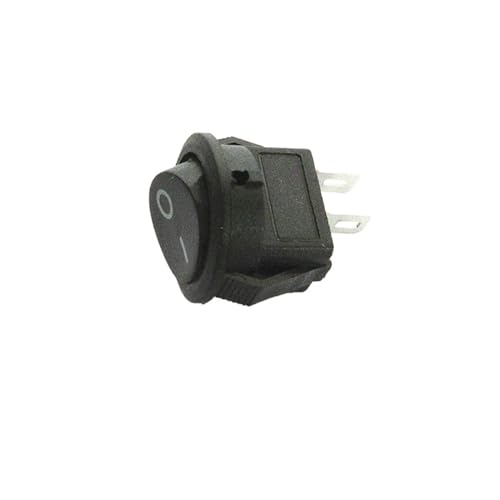 Interrupteur KCD11-2PIN 15mm avec bascule fluide 250V 6A noir