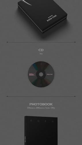 DREAMUS BLACKPINK BORN PINK 2nd Album BOX SET Version CD+Poster+Photobook+Accordion Lyrics Paper+Large Photocard+Postcard+Instant Film+Selfie Photocard+Tracking (BLACK Version) - Image 3