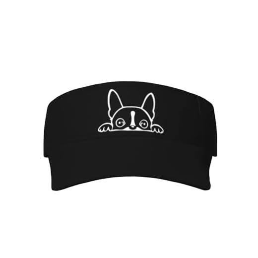 Visors for Men and Women, Terrier Umbrella Cap, Classic Sun Protection Sun Hat with Wide Brim, for Golf, Women, Running, Travel, 52-63 cm