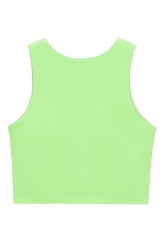 Image of Lilax Girls' Double Lined Sleeveless Basic Crop Tank Top