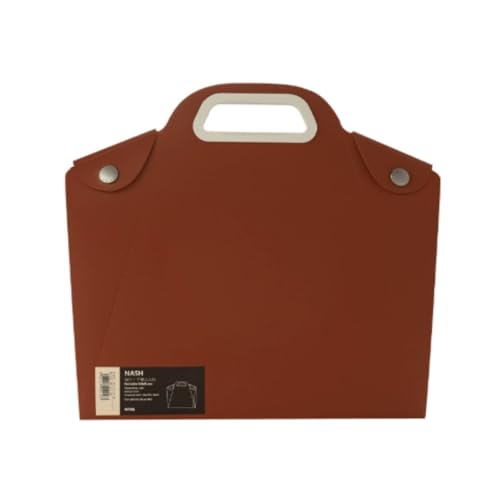 バインダー 透明ポータブル書類バッグ、再利用可能なプロテクターカバーポケット整理キャリーケース、ブックプロジェクト学校オフィス用 フォルダー(Red)