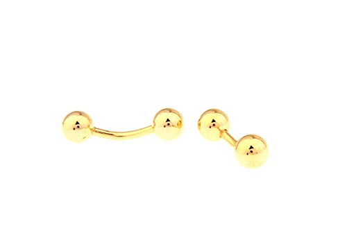 Set de Mancuernillas y Botones Daesar para Hombre Dorado miniatura 2