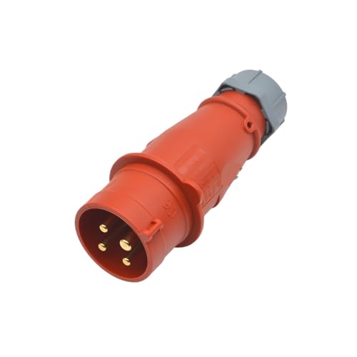 �Y�Ɨp�v���O TYP: 3 16A 6H 380V 5P IP44(16a 4 Core 400v Plug Typ 252)
