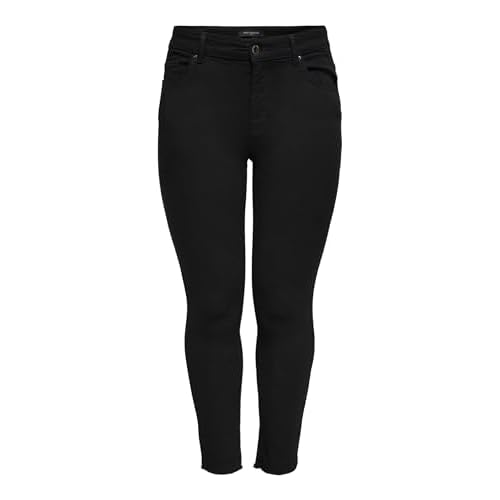 ONLY NOS Damen Skinny Onlanne K Mid Waist Coated Jeans Noos, Schwarz (Black), XL / 30L