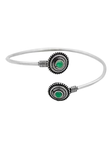 Juego de joyas Urmi de plata y verde para regalar en aniversarios 4