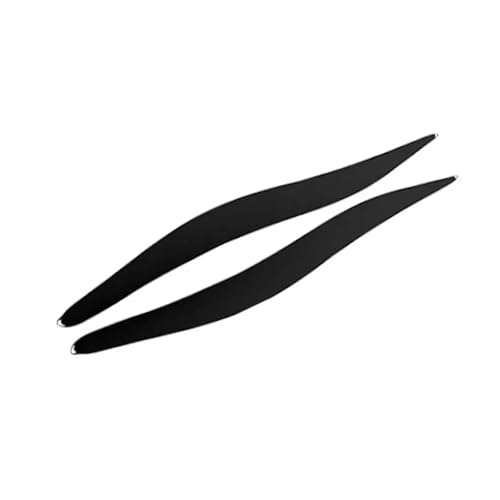 と互換性がある レクサス IS250 IS300 2006 2007 2008 2009 2010 2011 2012 カースタイリング 外装 フロントヘッドライト アイブロウトリム アイリッドステッカーカバーに対応(Piano Black)