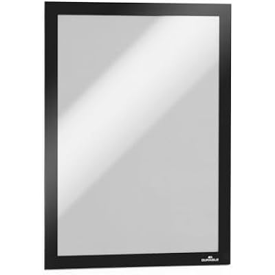 Durable DURAFRAME Self-Adhesive Magnetic Frame | A4 Format in Black | Pack of 1 Frames | Document Frame for Professional Internal Signage