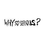 2pc Why So Serious? Decal - 5.9'x1.4' Vinyl Sticker for Cars, Motorcycle, Helmet, Laptops, Notebooks, Hard Hat, Guitar - Dark Humor Design | #AZ50 (Black)