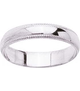 Alliance Mariage Or 9 carats 4 mm VASA taille 52 pour homme et femme
