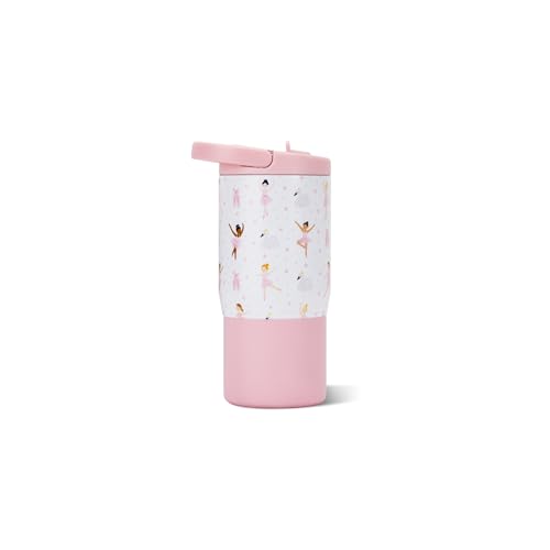 Image of HydroJug Sport 14 oz Insulated Kids Water Bottle with Straw, Ballerina