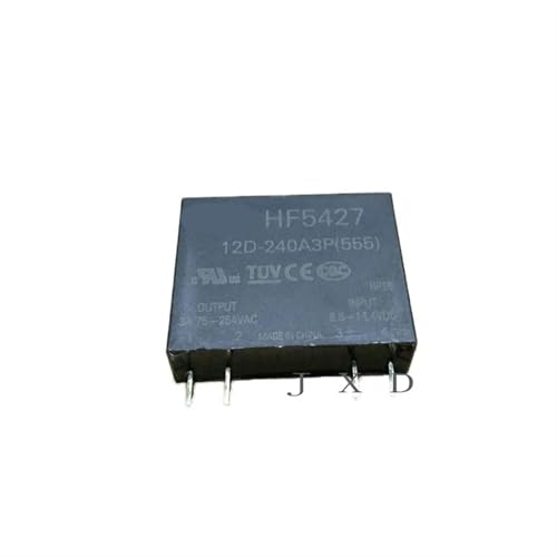 Relais 12V HF5427-12D-240A3P à commutation silencieuse et haute durabilité 4PIN