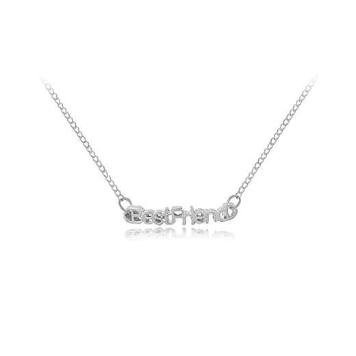 halsband Hängsmycke Smycken Brev bästa vän Vänskap god vän flickvän Hänge Halsband Engelska alfabetet kärlek hjärta halsband Smycken Halloween Jul födelsedag gåva