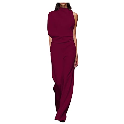 Jumpsuit Damen Lang Neckholder Abstrakt Druck Ärmellos Jumpsuit Mit...