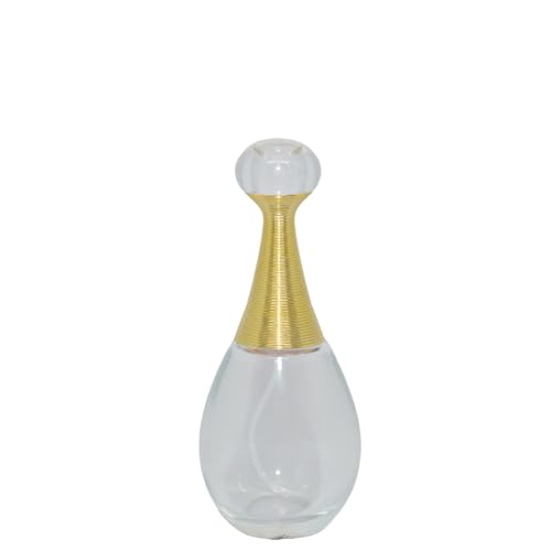 Frasco de Vidro Porta Perfume C/Tampa e Válvula Spray Dourada 60ml Ref. BM362879 BM36 (01 unidade)