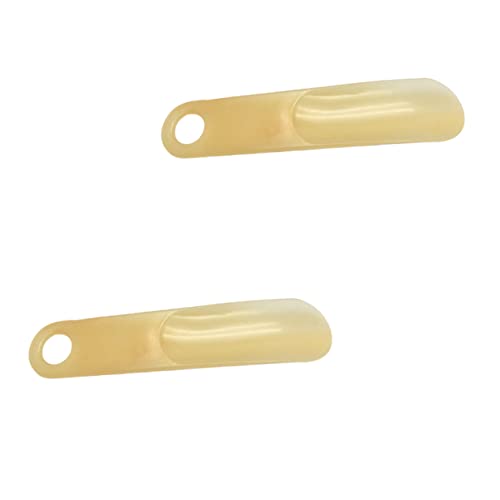 Crafthrou 2Pcs Shoehorn Shoe Helper Universal Tool Comfy Design Shoehorn Pocket Tools Boot Horn Tools Portable Shoe Lifter Shoehorn With Hanging Hole Plastic Shoes Accessory Elder #TOP1