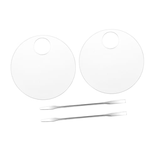 WOFASHPURET 2 Sets Acrylic Color Mixing for Makeup and Nail Art Firm and Easy to Clean Color Mixer Tool for Foundation and Manicure Applications