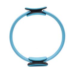 Pilates Ring Magic Circle With Double Handle for Yoga | Fitness Ring Inner Thigh Exerciser For Women and Men | Resistance Yoga Circle (Blue, One Size)