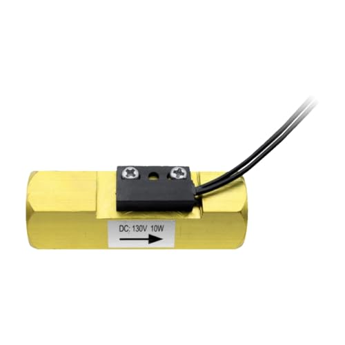 Válvula de flujo con interruptor manual de latón duradero y conexión macho de 1/2"