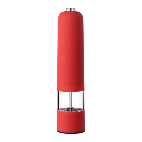 Molino eléctrico de pimienta – Molinillo automático de especias con núcleo de cerámica, salero y pimentero a pilas | Utensilio de cocina para usar con una sola mano, ideal para sazonar y preparar comi