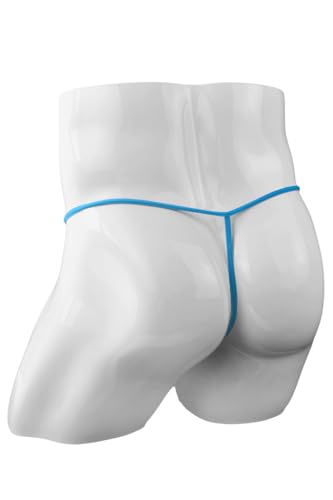Men's G-String See Through Thongs Sexy Sheer Mesh Soft and Comfortable Underwear Reinforced Pouch T-Back Bikini3