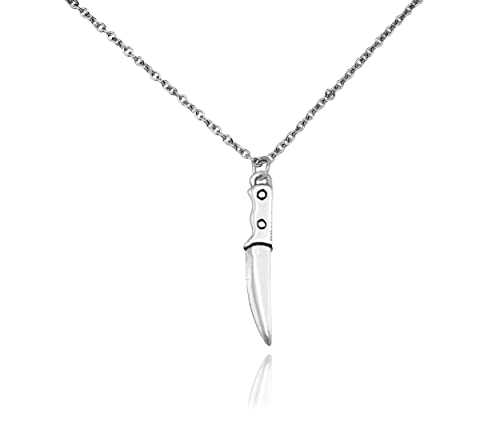 Quan Jewelry Mini Chef Knife Necklace, Chef Knife Pendant Gifts For Women, Kitchen Cooking Utensil Jewelry, Men And Bff With Funny Quotes On Gift Card #TOP2