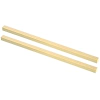 PATIKIL 0,31x0,31 C360 Messing Vierkantstange, 2 Stücke 7,87 Länge Massiver Flachstangen-Vorrat für Handwerk, Wartung, Elektroinstallation, Architekturdekoration, Messing