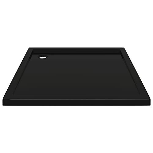 Tidyard Shower Base Tray Rectangular Abs Bathroom Base Shower Drain Cover Shower Pan Black 31.5 X 31.5 Inches (W X D) #TOP3