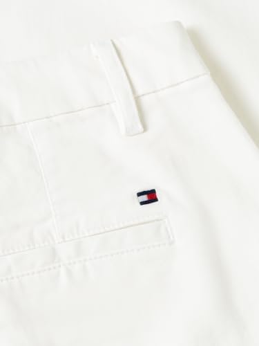 Image of Tommy Hilfiger Women's Twill Slim Chino Pants with Stretch Mid Rise Ankle Pants