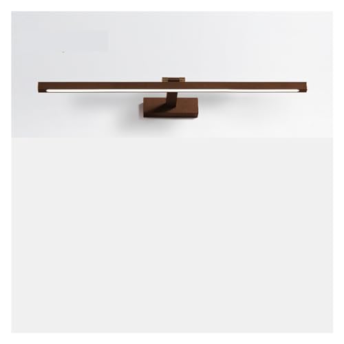 Applique murale LED moderne marron 400mm, luminaire miroir à éclairage homogène