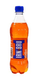 Irn Bru Drink of Scotland 16-oz Bottles 12-Pack sealed case Imported from Scotland