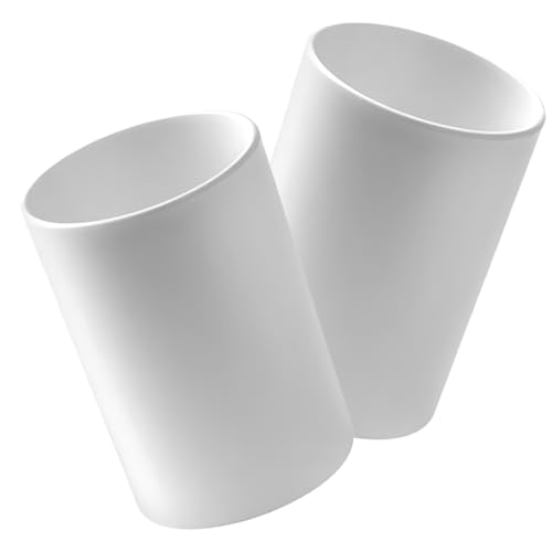 PRETYZOOM 2pcs Modern Unbreakable Bathroom Tumbler Cup Pp Material Toothbrush Holder Simple Design