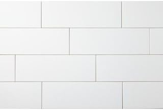 Miniatura 7 de Tenedos Azulejo de pared de metro de cerámica blanca, 4 x 12 pulgadas, acabado brillante para cocina, ducha de baño, decoración de acento, chimenea