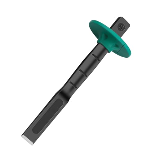 Heavy Duty Masonry Chisel - chrome vanadium alloy Carving Tool Concrete Mortar Stone Chisel|Flat maason Brick, Tile Concrete with Hand Guard for Masonry Demolishing Concret