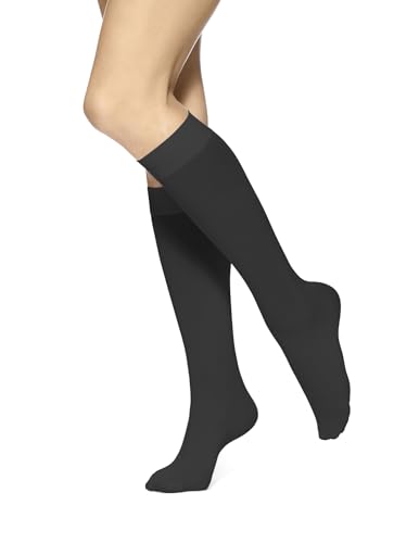 Image of HUE Women's Soft Opaque Knee High Socks for Women (Pack of 3)