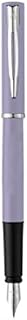 Waterman Allure Fountain Pen, Pastel Purple with Chrome Trim, Fine Stainless Steel Nib, Blue Ink