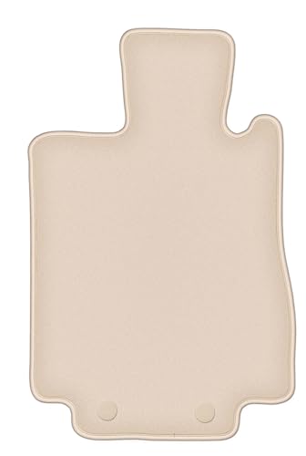 Tapis S W220 Saloon Court en velours haut de gamme beige pour Mercedes