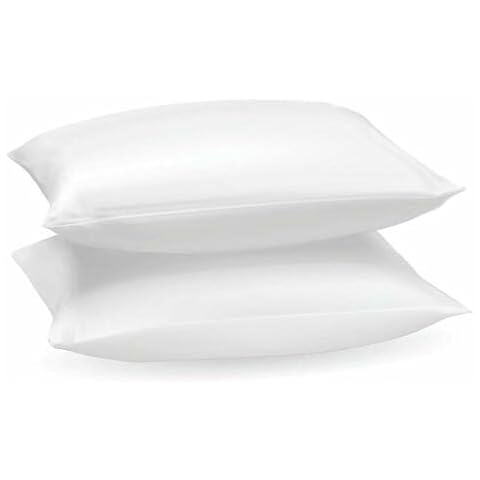 CHILIMILII Hotel Quality Duck Feather & Down Pillows, 100% Cotton Down Proof Cover, Standard Size 50 x 75cm Pillows in Pack of 2,4 & 6 (Pack of 2) Cover