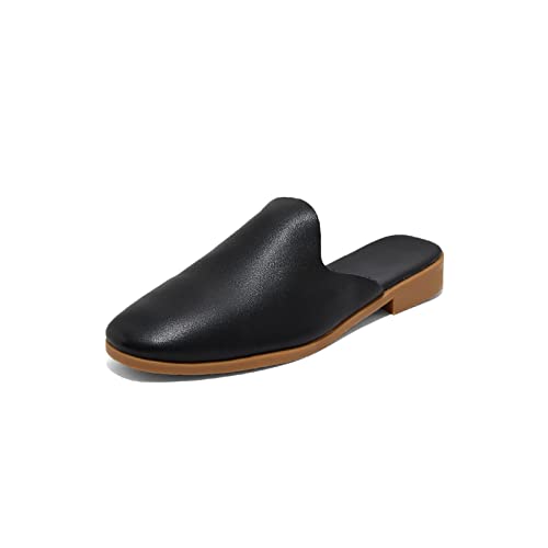 Slippers Women Women Slippers Summer Flat Heel Casual Shoes Genuine Leather Slingbacks Slip-On Comfort Outside Slippers