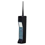 Xgdsnly Oldtimer Telefon Modell Vintage Handy Modell Sammlerobjekt Aus Solidem Pp Werkstoff Im Retro Stil mit Detailgetreuer Verarbeitung für Schaufenster Hom, Schwarz