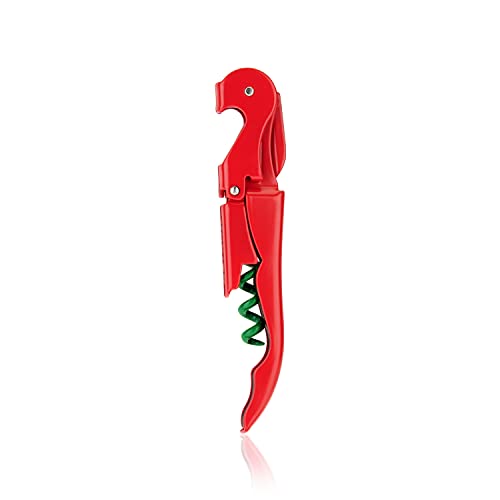 True Truetap Holiday Color Block Double Hinged Corkscrews, Red/Green (1225)