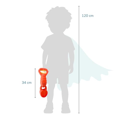 alldoro 60177 Sandgreifer Hummer rot, Robustes Sandspielzeug für Kinder, Sandkasten-Krabbe, leicht & einhändig bedienbar, 34 cm