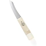 熊谷鍛冶屋 マキリ 両刃 片刃 鋼製 ステンレス製 (4) 浮き付きマキリ 両刃 ステンレス製, 鞘付き)