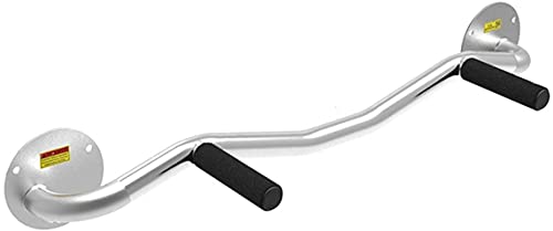 Barra de dominadas para Entrenamiento de Fuerza, Barra Horizontal de Pared, Barra de dominadas Multifuncional para Entrenamiento de Fuerza, Carga Segura de 200 kg, Longitud del pos(Acero Inoxidable n