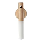 Irishom Sensor de Movimiento Montado En Pared Luz Nocturna,Luz de Mano Extraíble,Luz de Armario Lámpara de Escalera Magnética y Autoadhesiva,Encendido/Apagado Automático/Recargable