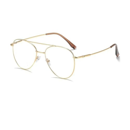 Marco de gafas de titanio de alta gama y ligereza superior con doble puente