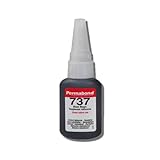 Permabond 737 (1oz Bottle) Instant Adhesive-Black Magic Gel-Toughened & Flexible Temp-Resistant-Gap Filling
